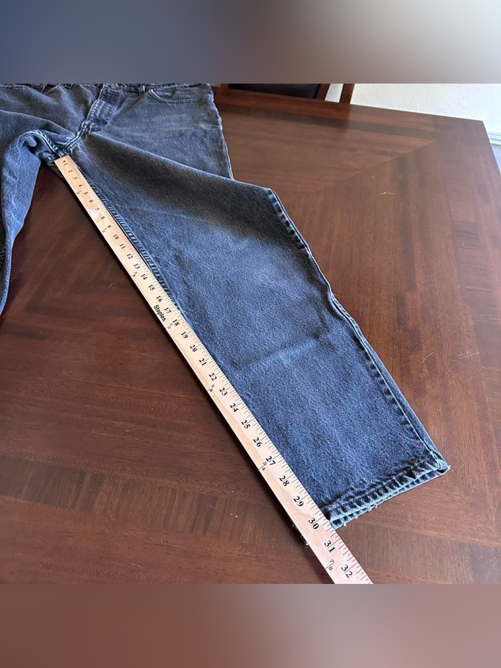 Vintage 90s Levi’s 550 Black Wash Jeans USA Made Men’s 36x32 - Picture 6 of 8
